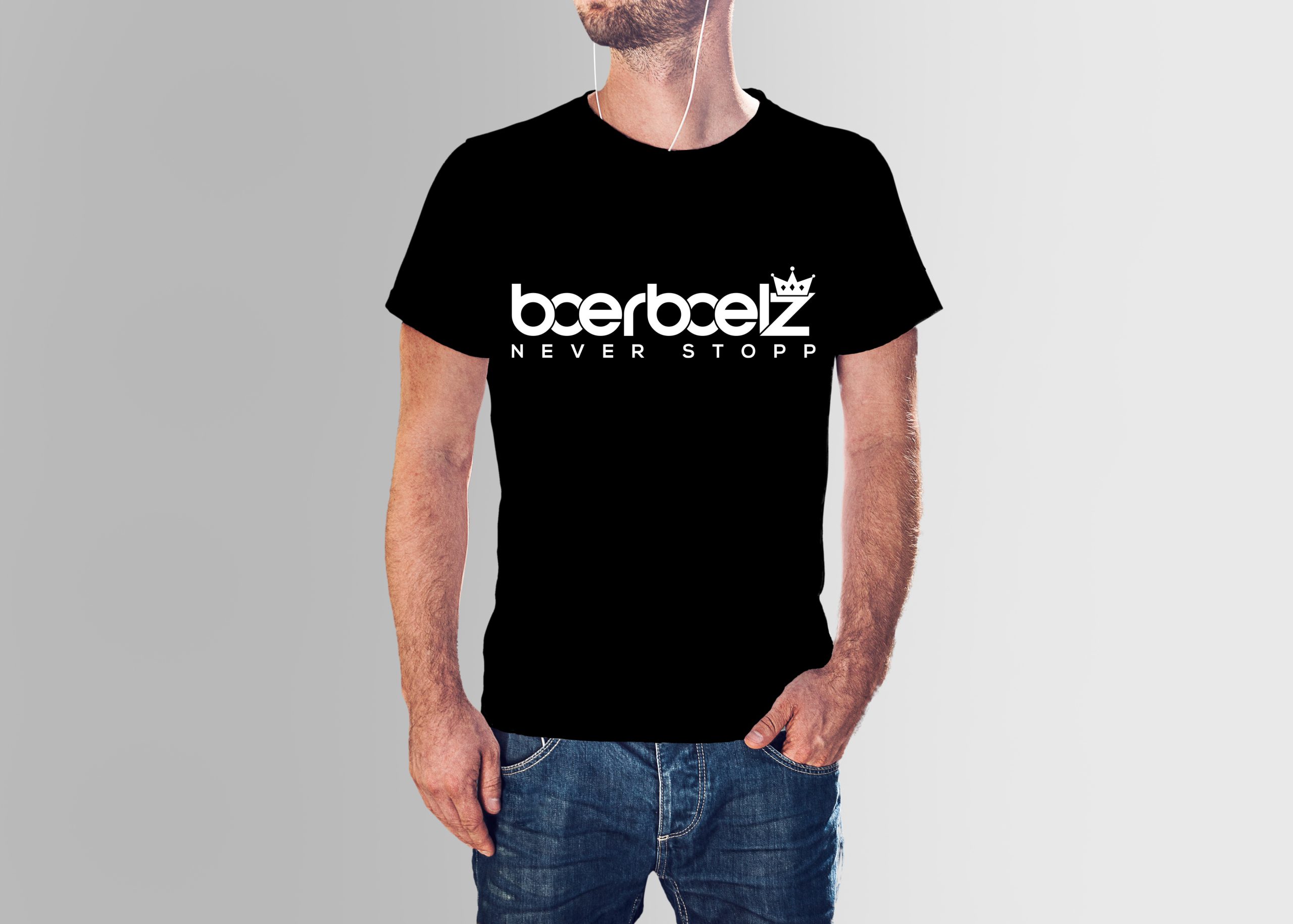 Boerboel Wear schwarzes T-Shirt never stopp
